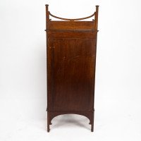 A Petite Arts & Crafts Mahogany Display Cabinet in the Anglo-Japanese Style - Thumbnail 14