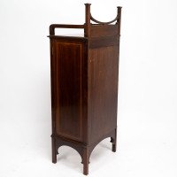 A Petite Arts & Crafts Mahogany Display Cabinet in the Anglo-Japanese Style - Thumbnail 13