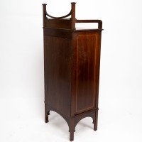 A Petite Arts & Crafts Mahogany Display Cabinet in the Anglo-Japanese Style - Thumbnail 15