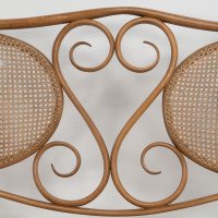 Thonet, Vienna Secession beech bentwood settee with caned seat and back - Thumbnail 7