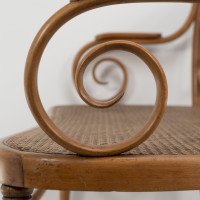 Thonet, Vienna Secession beech bentwood settee with caned seat and back - Thumbnail 14