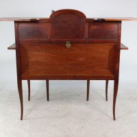 George Walton. Arts & Crafts Walnut Desk with Secret Drawers & Heart Escutcheons - Thumbnail 5