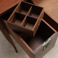 George Walton. Arts & Crafts Walnut Desk with Secret Drawers & Heart Escutcheons - Thumbnail 17