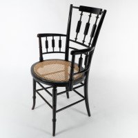 Morris & Co., An Aesthetic Movement Cane Seated Armchair - Thumbnail 3