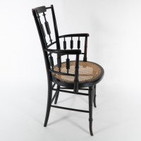 Morris & Co., An Aesthetic Movement Cane Seated Armchair - Thumbnail 5