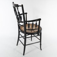 Morris & Co., An Aesthetic Movement Cane Seated Armchair - Thumbnail 14