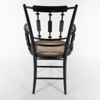 Morris & Co., An Aesthetic Movement Cane Seated Armchair - Thumbnail 15