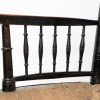 Liberty & Co. Attributed, Style of. Morris & Co., Aesthetic Movement Rush Seat Armchair - Thumbnail 9
