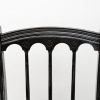 Collier & Plucknett Attributed, Godwin Style. Aesthetic Movement Ebonised Music Chair - Thumbnail 7