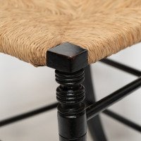 Collier & Plucknett Attributed, Godwin Style. Aesthetic Movement Ebonised Music Chair - Thumbnail 10