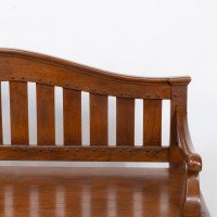 Arts & Crafts Super Quality Teak Hall Bench In the style of Arthur Simpson - Thumbnail 5