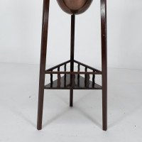 Shapland & Petter. Rare Arts & Crafts Two-tier Mahogany Three-leg Plant Stand - Thumbnail 11