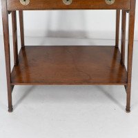 Leonard Wyburd for Liberty & Co., Arts & Crafts Two-tier Mahogany Side Table - Thumbnail 9