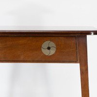 Leonard Wyburd for Liberty & Co., Arts & Crafts Two-tier Mahogany Side Table - Thumbnail 13