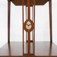 Leonard Wyburd for Liberty & Co., Arts & Crafts Two-tier Mahogany Side Table - Thumbnail 16