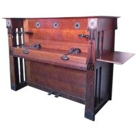 Leonard Wyburd for Liberty & Co., Arts & Crafts Two-tier Mahogany Side Table - Thumbnail 19