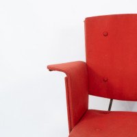 Gio Ponti, Style Of. A Mid-Century Modern Armchair with Roll-over Flat Armrests - Thumbnail 7