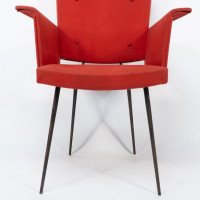Gio Ponti, Style Of. A Mid-Century Modern Armchair with Roll-over Flat Armrests - Thumbnail 10