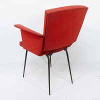 Gio Ponti, Style Of. A Mid-Century Modern Armchair with Roll-over Flat Armrests - Thumbnail 14