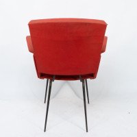 Gio Ponti, Style Of. A Mid-Century Modern Armchair with Roll-over Flat Armrests - Thumbnail 15
