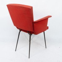 Gio Ponti, Style Of. A Mid-Century Modern Armchair with Roll-over Flat Armrests - Thumbnail 16