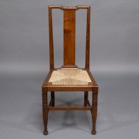 Morris & Co., Possibly Designed by W. Lethaby. A Set of Four Oak Dining Chairs - Thumbnail 4