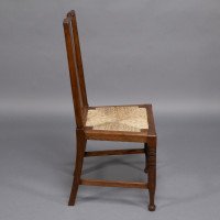 Morris & Co., Possibly Designed by W. Lethaby. A Set of Four Oak Dining Chairs - Thumbnail 7