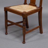 Morris & Co., Possibly Designed by W. Lethaby. A Set of Four Oak Dining Chairs - Thumbnail 14