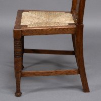 Morris & Co., Possibly Designed by W. Lethaby. A Set of Four Oak Dining Chairs - Thumbnail 15