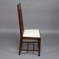 E. A. Taylor Attributed, a Set of Eight Arts & Crafts Glasgow School Oak Dining Chairs - Thumbnail 6