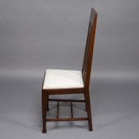 E. A. Taylor Attributed, a Set of Eight Arts & Crafts Glasgow School Oak Dining Chairs - Thumbnail 5