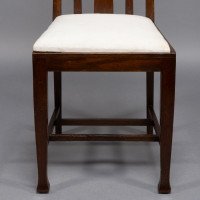 E. A. Taylor Attributed, a Set of Eight Arts & Crafts Glasgow School Oak Dining Chairs - Thumbnail 14