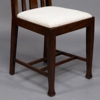 E. A. Taylor Attributed, a Set of Eight Arts & Crafts Glasgow School Oak Dining Chairs - Thumbnail 13