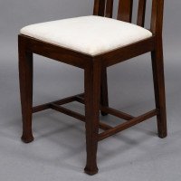 E. A. Taylor Attributed, a Set of Eight Arts & Crafts Glasgow School Oak Dining Chairs - Thumbnail 15