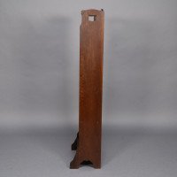 Liberty & Co., a Slim Arts & Crafts Oak Bookcase with Stylised Floral Cut-outs - Thumbnail 5