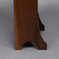 Liberty & Co., a Slim Arts & Crafts Oak Bookcase with Stylised Floral Cut-outs - Thumbnail 14
