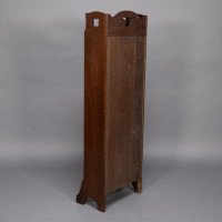 Liberty & Co., a Slim Arts & Crafts Oak Bookcase with Stylised Floral Cut-outs - Thumbnail 19