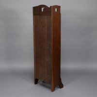 Liberty & Co., a Slim Arts & Crafts Oak Bookcase with Stylised Floral Cut-outs - Thumbnail 21