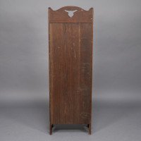 Liberty & Co., a Slim Arts & Crafts Oak Bookcase with Stylised Floral Cut-outs - Thumbnail 20