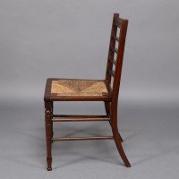 Jas Shoolbred & Co., Aesthetic Movement Pair of Walnut Side or Dining Chairs - Thumbnail 6