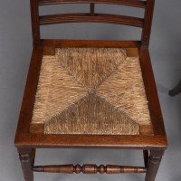 Jas Shoolbred & Co., Aesthetic Movement Pair of Walnut Side or Dining Chairs - Thumbnail 10