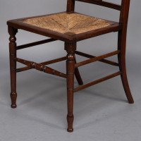 Jas Shoolbred & Co., Aesthetic Movement Pair of Walnut Side or Dining Chairs - Thumbnail 14