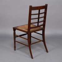 Jas Shoolbred & Co., Aesthetic Movement Pair of Walnut Side or Dining Chairs - Thumbnail 18