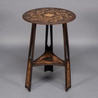 Liberty & Co., Intricately Carved Arts & Crafts side table - Thumbnail 2