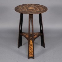 Liberty & Co., an Intricately Carved Arts & Crafts side table - Thumbnail 5