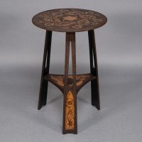 Liberty & Co., Intricately Carved Arts & Crafts side table - Thumbnail 7