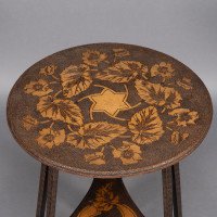 Liberty & Co., an Intricately Carved Arts & Crafts side table - Thumbnail 9