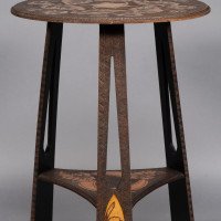 Liberty & Co., Intricately Carved Arts & Crafts side table - Thumbnail 11