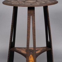 Liberty & Co., an Intricately Carved Arts & Crafts side table - Thumbnail 12