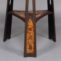 Liberty & Co., an Intricately Carved Arts & Crafts side table - Thumbnail 14